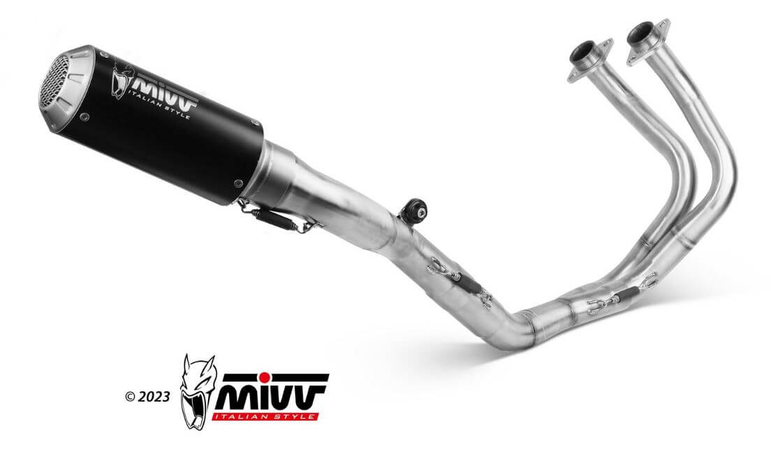 MIVV MK3 Black Steel Full Exhaust '17-'23 Kawasaki Ninja 650/Z650 MIVV MK3 Black Steel Full Exhaust '17-'23 Kawasaki Ninja 650/Z650
