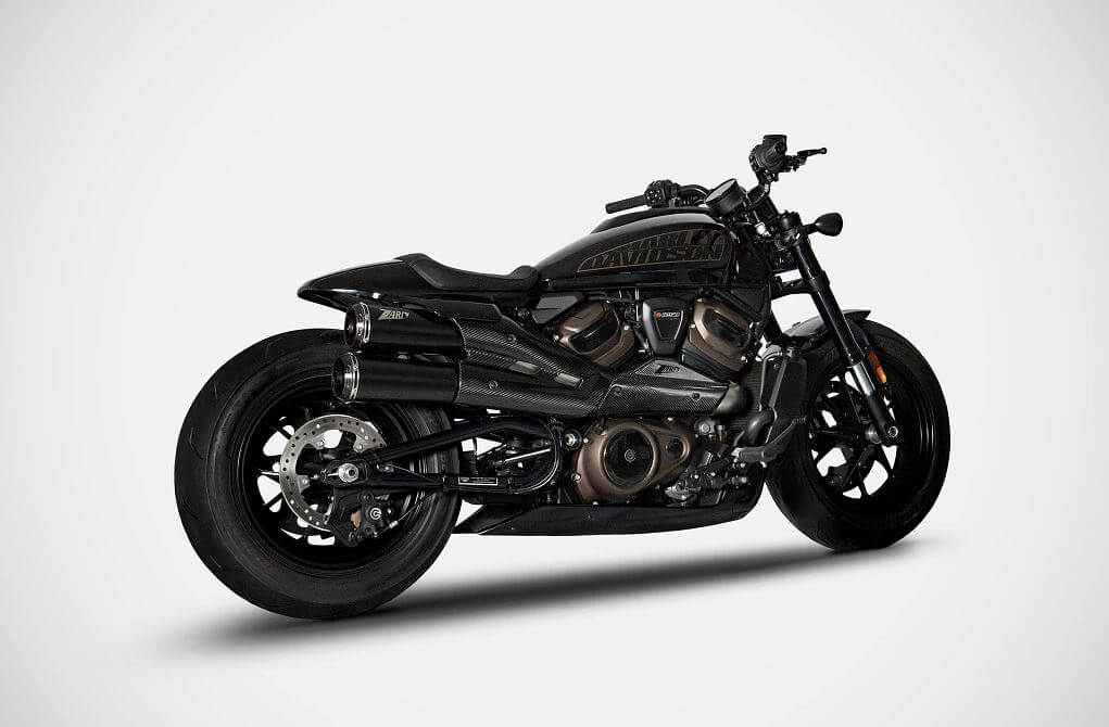 Zard Top Gun Slip-On Exhaust '21-'23 Harley Davidson Sportster S