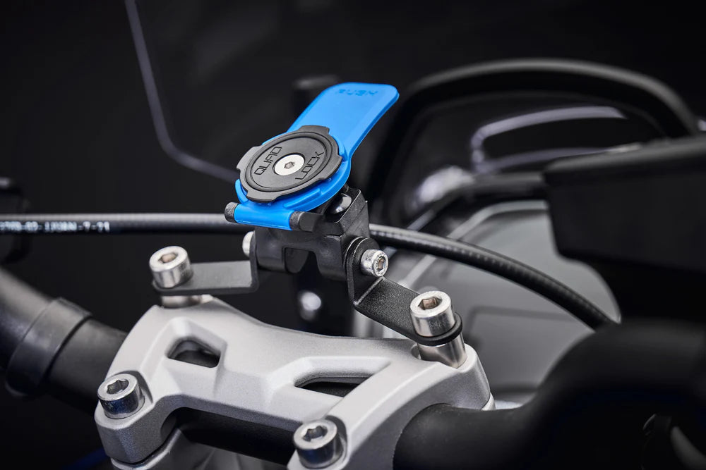 Evotech Performance Quad Lock Compatible Handlebar Clamp Mount 25-26 Triumph Tiger Sport 800