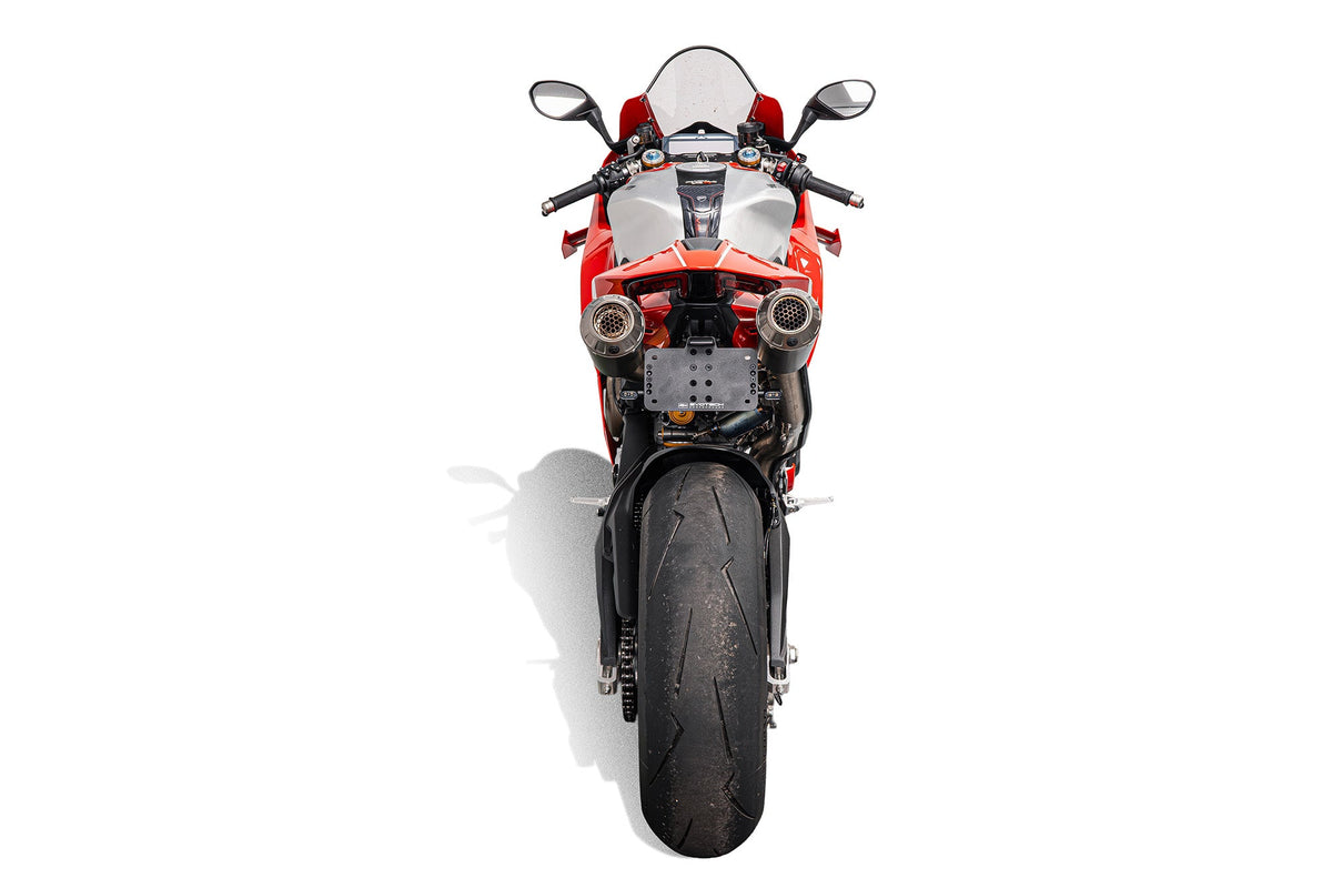 Evotech Performance Dynamic Tail Tidy with Sequential Indicators 25-26 Ducati Panigale V4/S | Akrapovic Titanium Full Race Exhaust