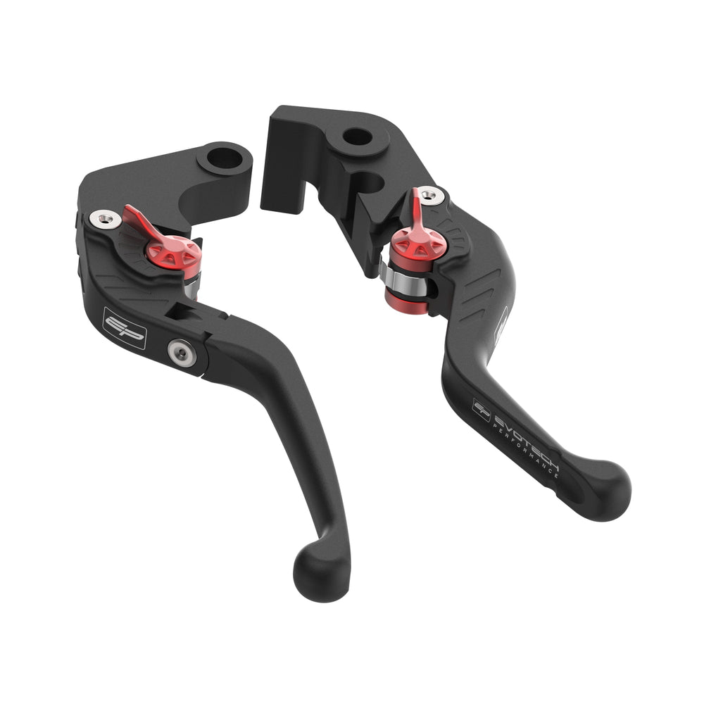 Evotech Performance Evo Folding Clutch & Short Brake Lever Set for 22-25 Yamaha YZF-R7