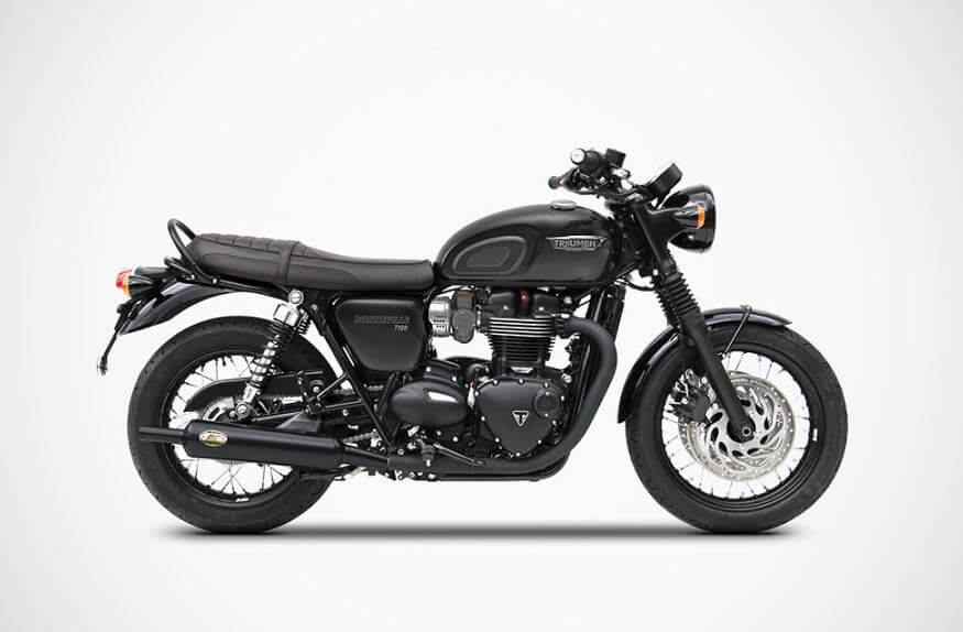 Triumph bonneville deals slip on exhaust