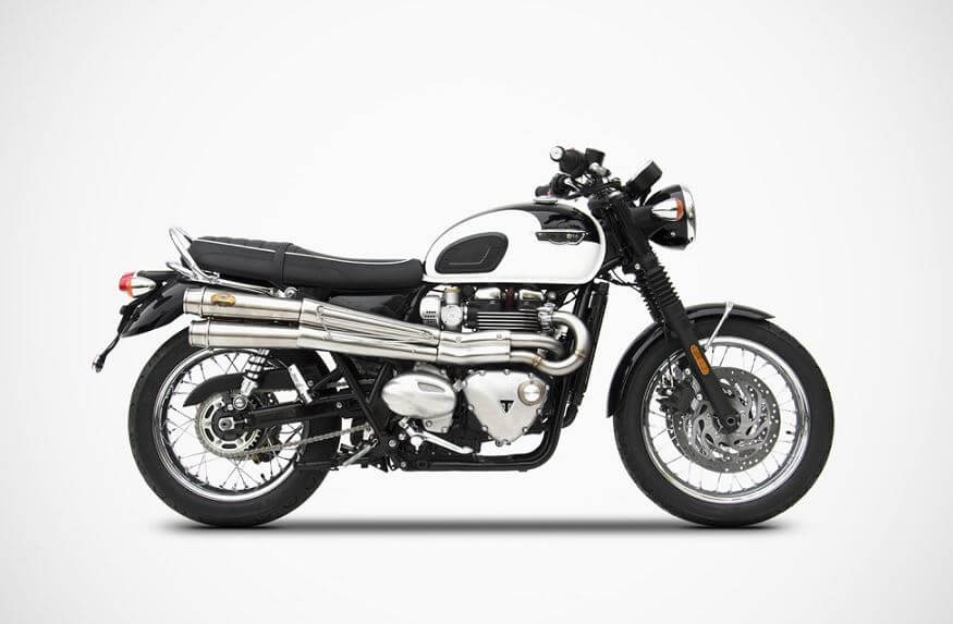 ZARD Stainless Steel Racing Slip-On '16-'23 Triumph Bonneville T120