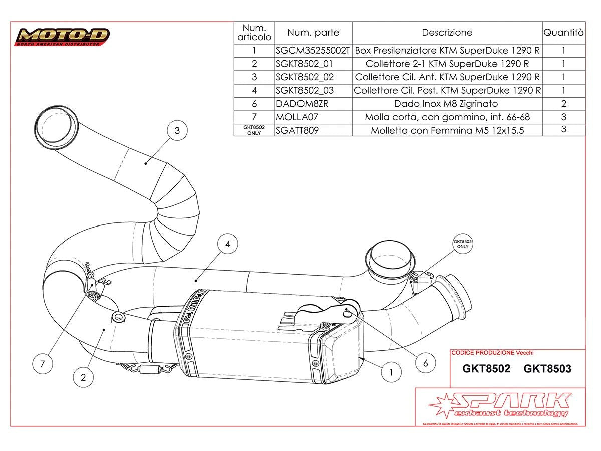 Spark Racing Full Titanium Header 2020+ KTM 1290/1390 Super Duke R/R Evo