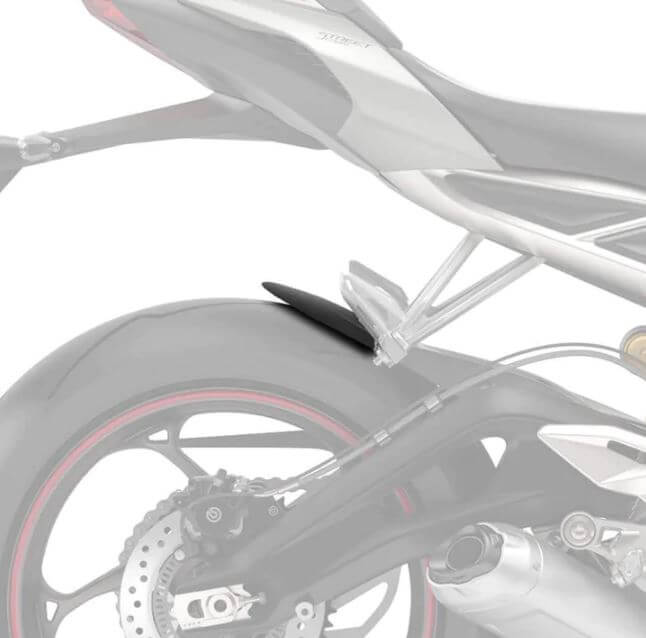 Pyramid Hugger Extension '17-'22 Triumph Street Triple 765 R | Matte Black