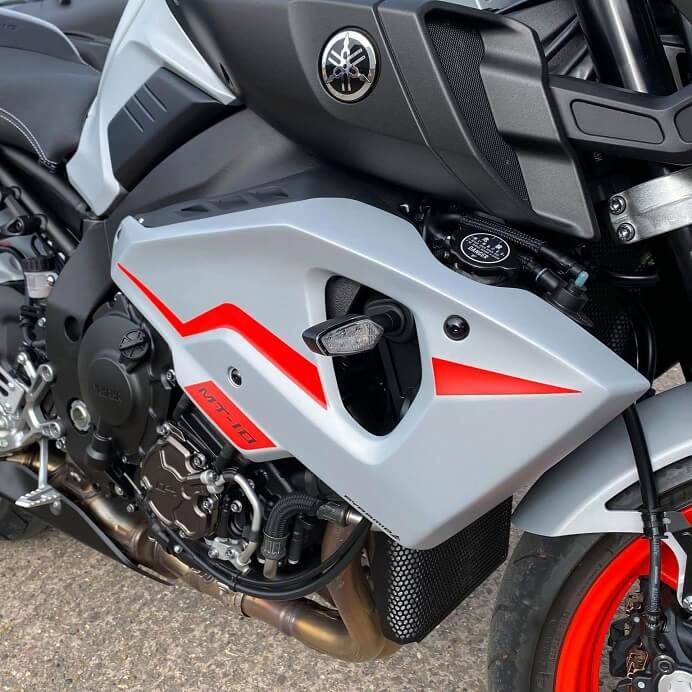 Pyramid Sport Fairing Panels '16-'21 Yamaha MT-10 | Matte Grey (Ice Fluo)