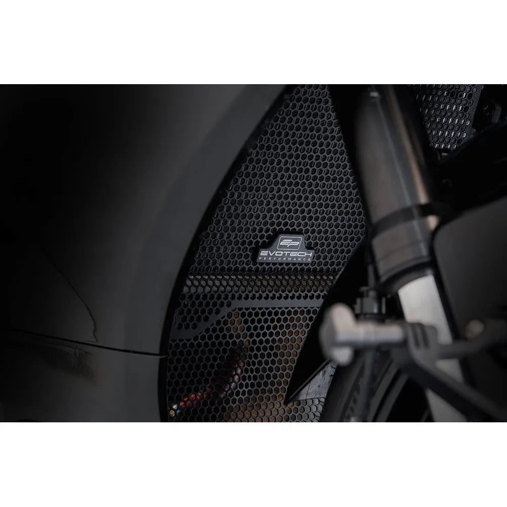 Evotech Performance exhaust header guard for the 2026 Yamaha YZF-R7