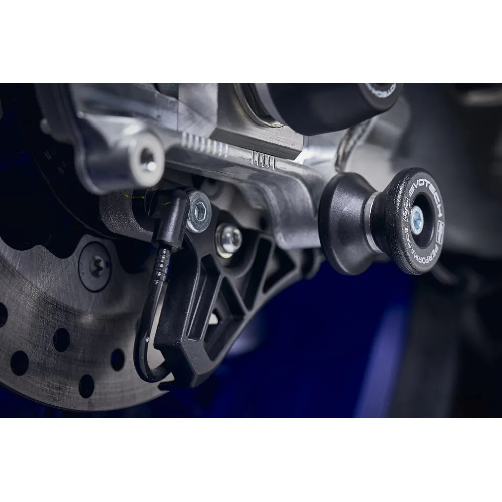 Evotech Performance paddock stand bobbin swingarm detail