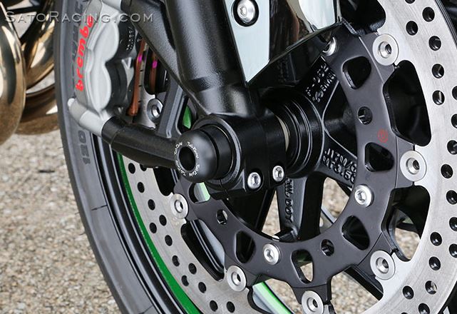 Sato Racing Front Axle Sliders for 2015 Kawasaki Ninja H2 | K-H2AS-F