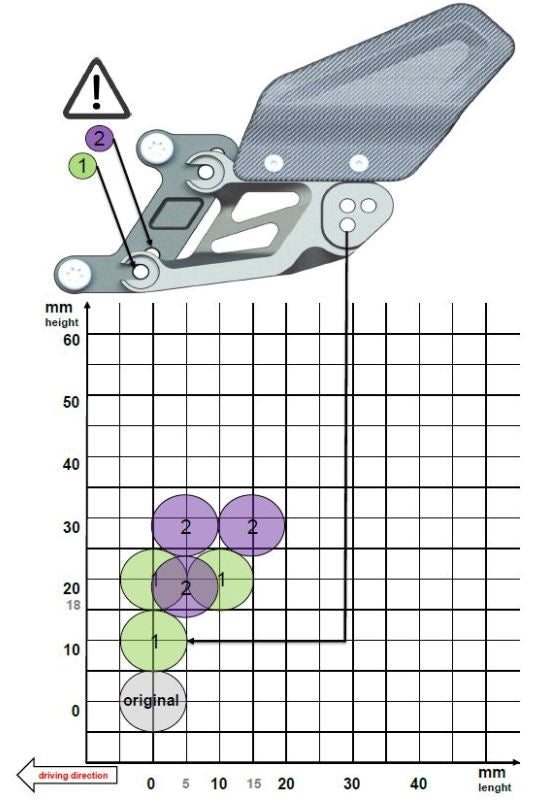 Gilles Tooling FXR-BM03 Adjustable Rearsets 2015-2016 BMW S1000RR