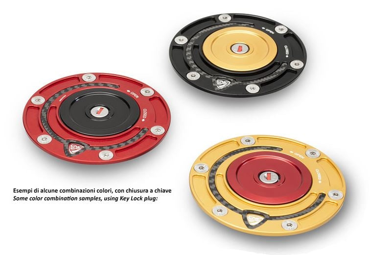 CNC Racing TBS01 Fuel Tank Cap Flange Carbon (check fitment chart)