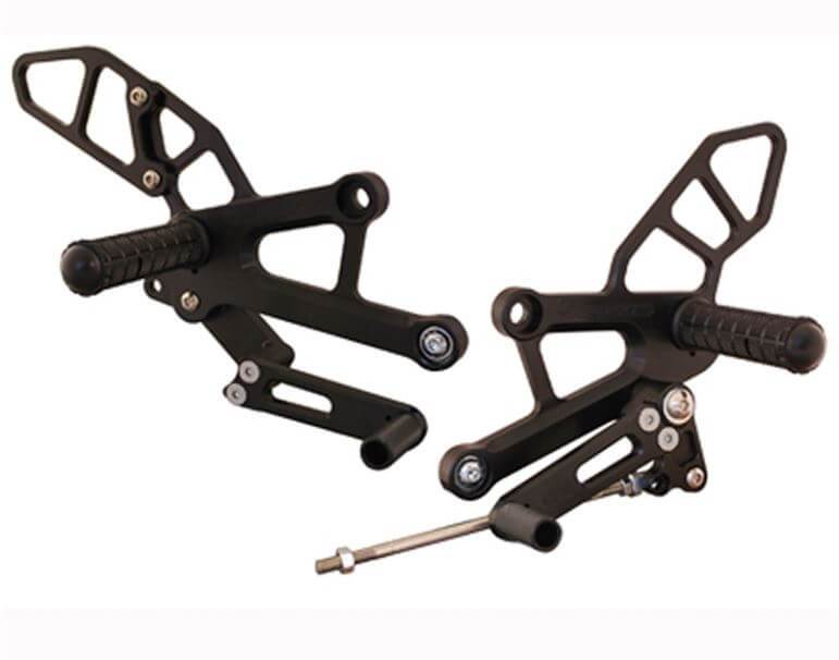 Woodcraft Complete Adjustable Rearset Kit Standard Shift for Honda CBR250R