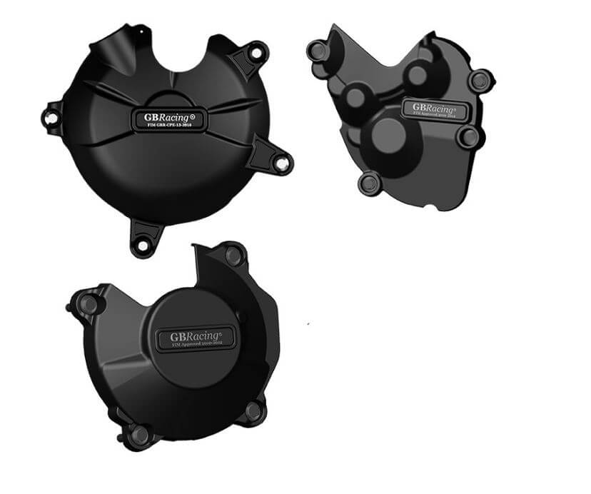 GB Racing STOCK Engine Cover Set for '13-'24 Kawasaki ZX6R 636