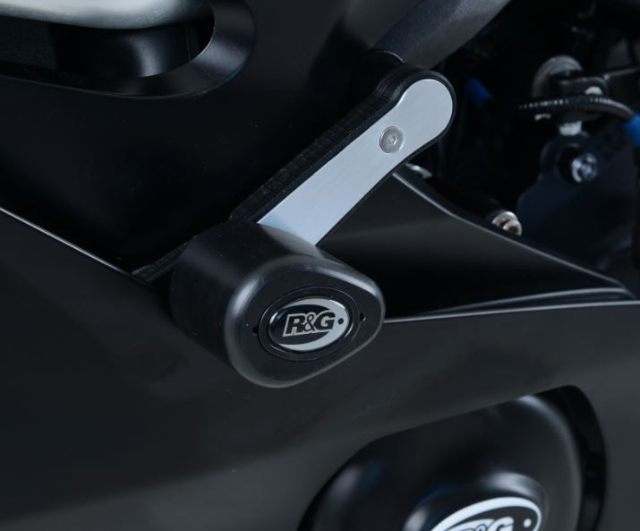 R&G Racing No-Cut Crash Protectors / Frame Sliders 2017+ Yamaha YZF R6 | CP0432BL