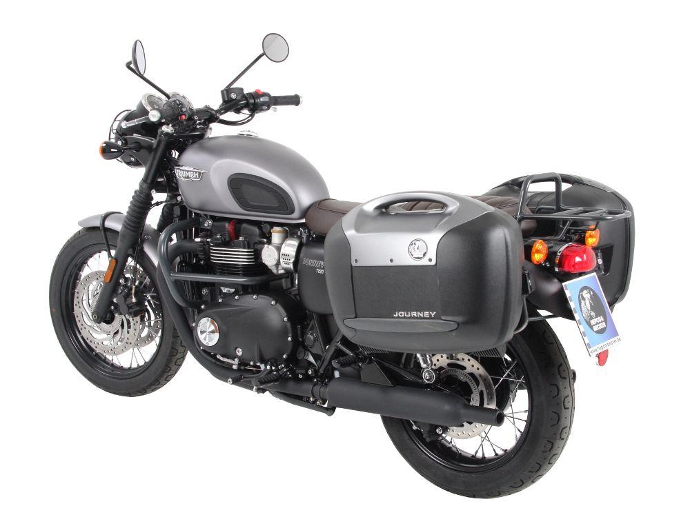 Hepco & Becker Black Side Carrier for '16- Triumph Bonneville T120