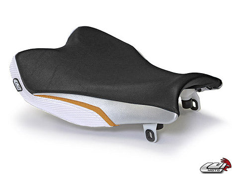 LuiMoto Team Suzuki Seat Cover 2009-2014 Suzuki GSXR 1000 - Black/Silver