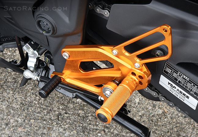 Sato Racing Adjustable Rearsets 15-25 Yamaha YZF R3/MT-03