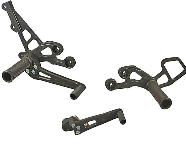 Woodcraft Complete Rearset Kit for '06-'10 Suzuki GSXR 600/750