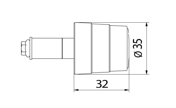 CNC Racing BI-COLOR Handlebar Ends (Pairs)
