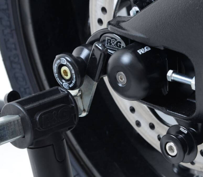 R&G Offset Cotton Reels / Swingarm Spool Suzuki '09-'16 GSXR-R1000, 15'-'20 GSX-S1000/ABS/FA, '19- Katana