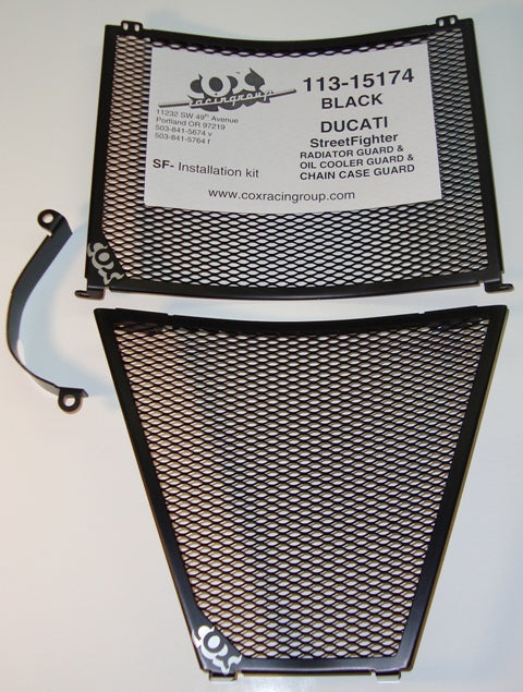 Cox Racing Radiator & Oil Cooler Guard for 2009-2015 Ducati Streetfighter