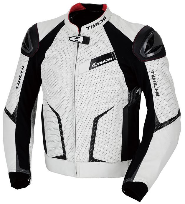 RS TAICHI GMX RSJ832 Arrow Leather Jacket (White/Black