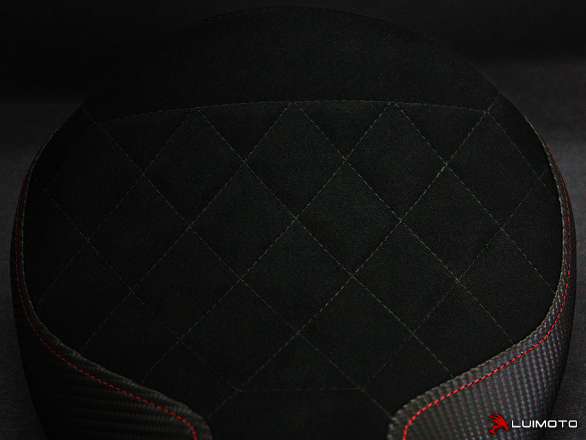 Black Diamond Quilt w/Red Stitch On The Sides Shown