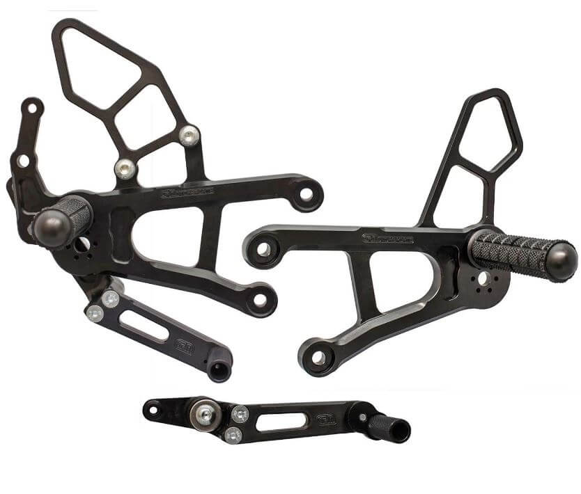 Woodcraft Adjustable Rearsets Complete Kit '17-'22 Yamaha FZ-10/MT-10