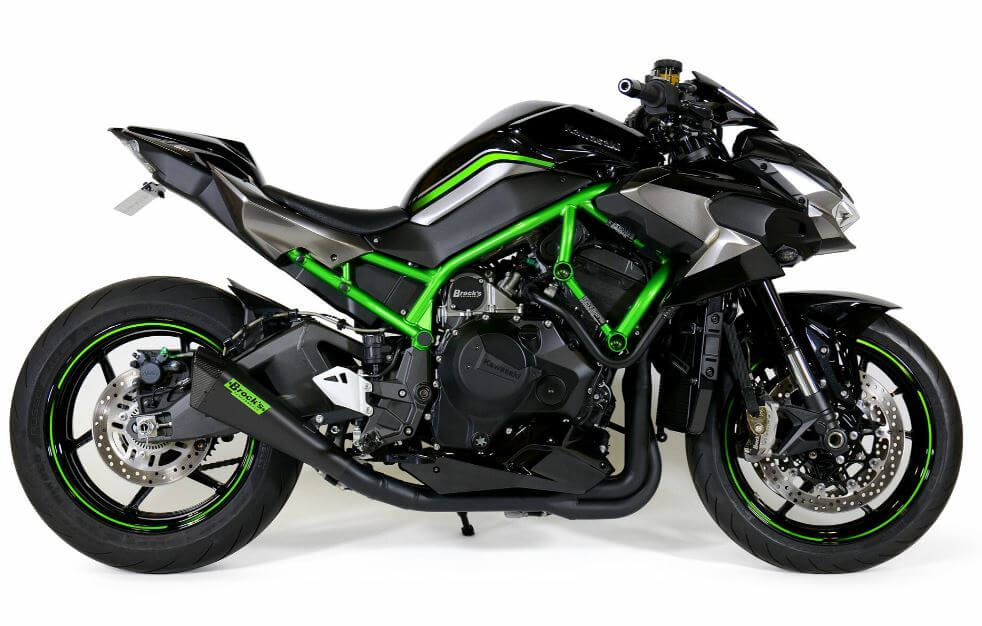 Brock Performance Single Penta-Carbon Full Exhaust 20-25 Kawasaki Z H2