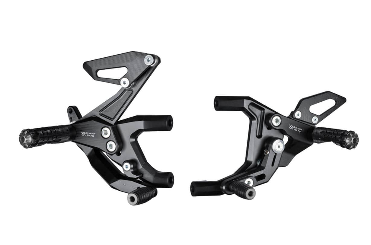 Bonamici Adjustable Rearsets 20-24 Ducati Panigale V2, 07-11 899/959/1199/1299