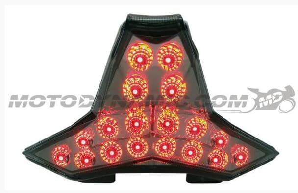 Motodynamic Sequential LED Tail Light '14-'16 Kawasaki Z1000, '16-'18 ZX10R  - Light Smoke