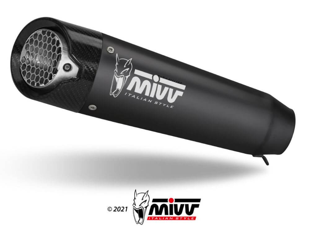 MIVV X-M5 Black Stainless Steel Full Exhaust '21-'22 Yamaha MT-09
