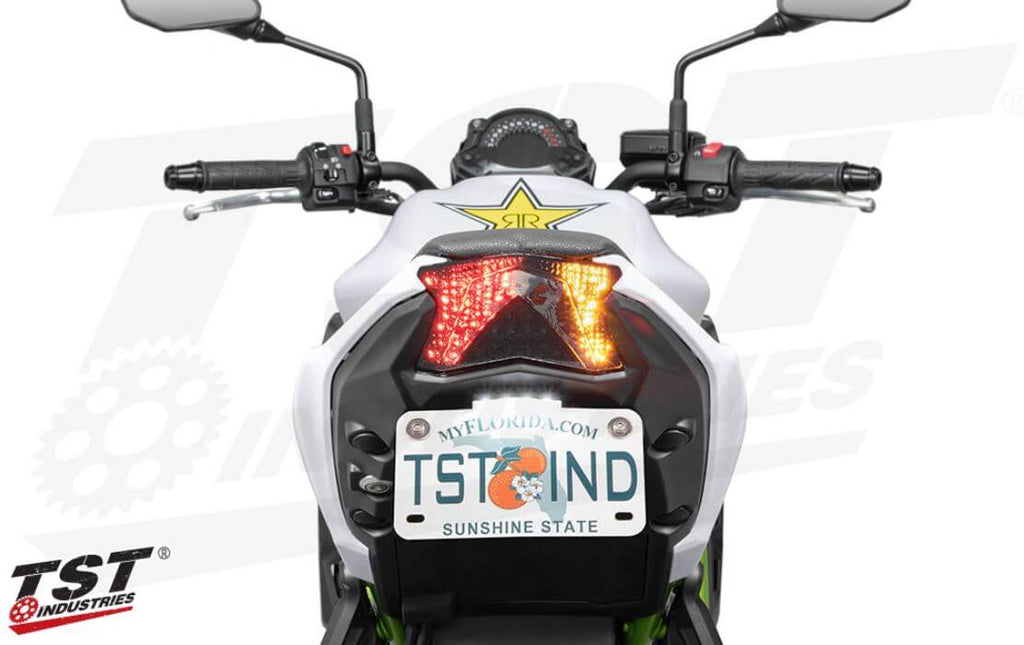 TST Industries Programmable Sequential LED Integrated Tail Light 2020+  Kawasaki Z650/Ninja 650