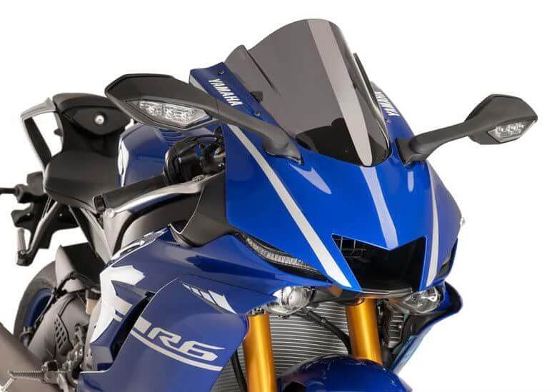 Puig Z-Racing Windscreen '17-'20 Yamaha YZF R6, '22-'23 YZF R7