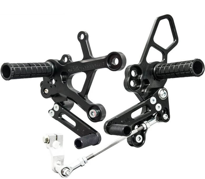 Woodcraft Complete Rearset Kit w/Pedals '18-'22 Kawasaki Ninja 400/Z400 | STD/GP Shift