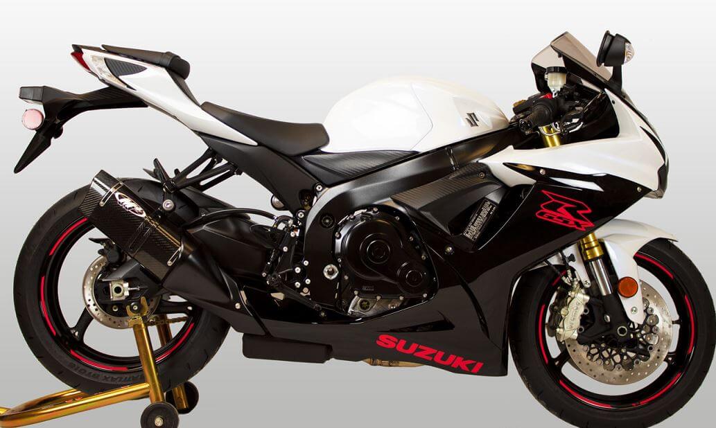 M4 Tech1 Carbon Slip On Exhaust '11-'22 Suzuki GSX-R 600/750