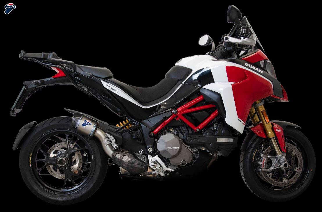 Termignoni Titanium Slip-On Exhaust '15-'19 Ducati Multistrada 1260/S/Pikes Peak, '15-'19 Multistrada 1200/S/Pikes Peak