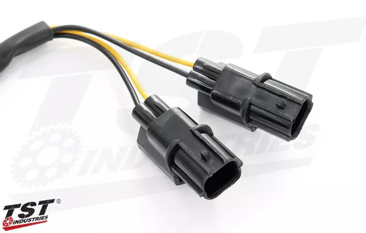 TST Industries Y-Style Signal Harness Splitter for Select Kawasaki Motorcycles