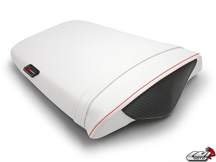 LuiMoto Team Triumph Seat Cover 2006-2012 Triumph Daytona 675/R - CF Black/Red/White
