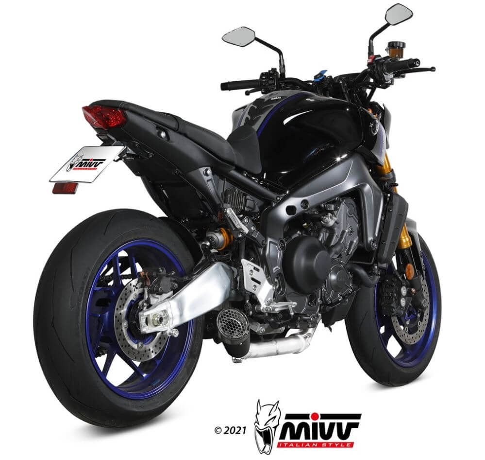 MIVV X-M5 Black Stainless Steel Full Exhaust '21-'22 Yamaha MT-09