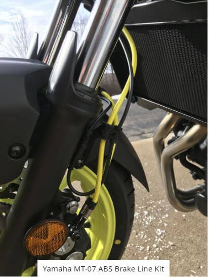 Spiegler Premium Braided Brake Line Kit '17-'19 Yamaha MT-07 ABS