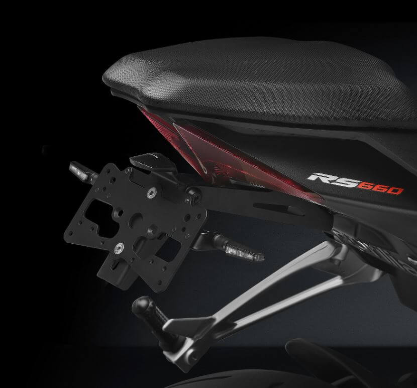 Rizoma FOX License Plate Support Kit '21-'24 Aprilia RS 660/Tuono 660