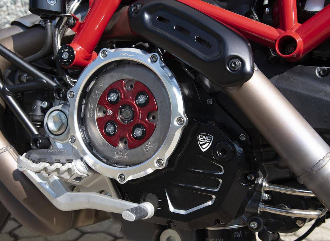 CNC Racing CA503 BICOLOR Clear Clutch Cover for Ducati