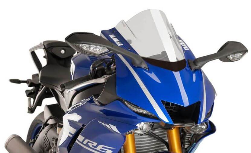 Puig Z-Racing Windscreen '17-'20 Yamaha YZF R6, '22-'23 YZF R7