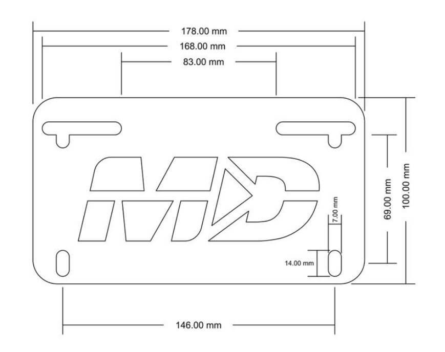Motodynamic Low Profile Fender Eliminator '19-'23 Kawasaki ZX-6R