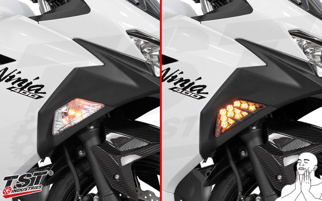 TST Industries Nexus LED Flushmount Turn Signals for '23+ Kawasaki Ninja 650