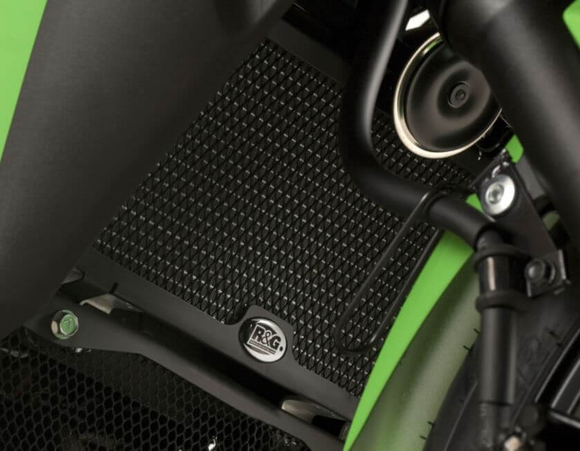 R&G Racing Aluminium Radiator Guard Kawasaki '08-'17 Ninja 250, '12-'20 Ninja 300