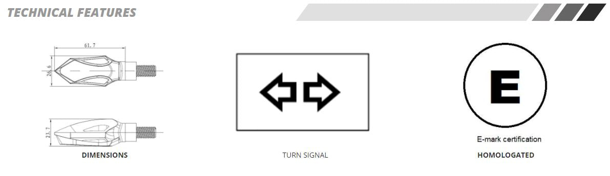 PUIG Tower Sequential LED Turn Signals (Pair)