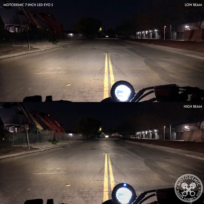 MOTODEMIC LED Headlight Conversion Kit for Yamaha Cruiser