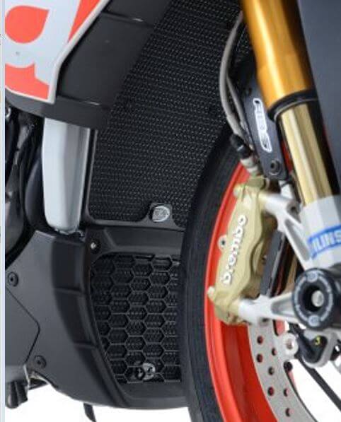 R&G Racing Aluminum Oil Cooler Guard '15- Aprilia RSV4 /RF/1100 Factory, Tuono V4 1100